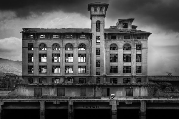 Old Flour mill factory in Bilbao